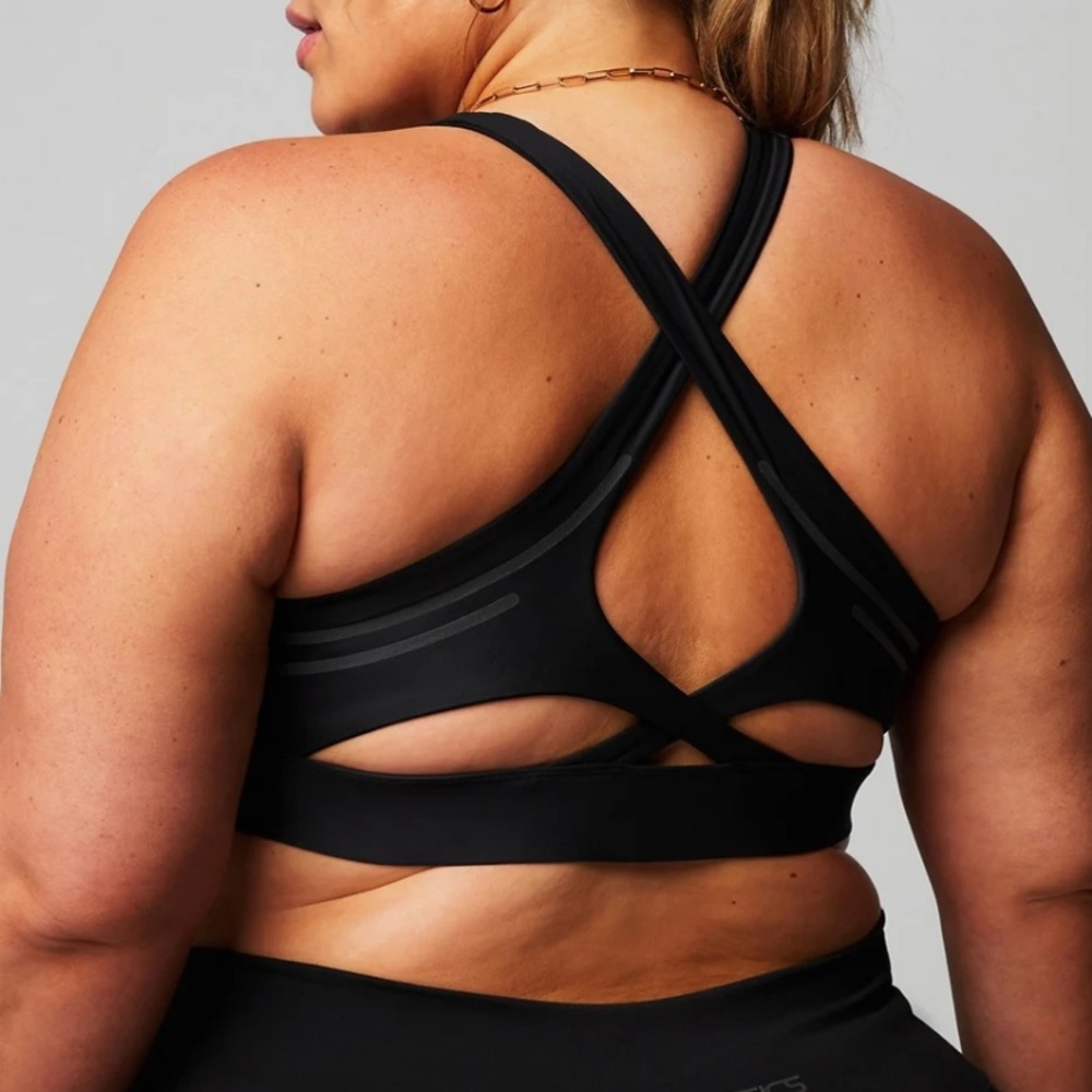 Fabletics Extra Hold Black Sports Bra size XXL/1X